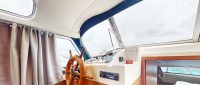 Norfolk Broads Boat Hire- Herbert Woods- Delight- helm